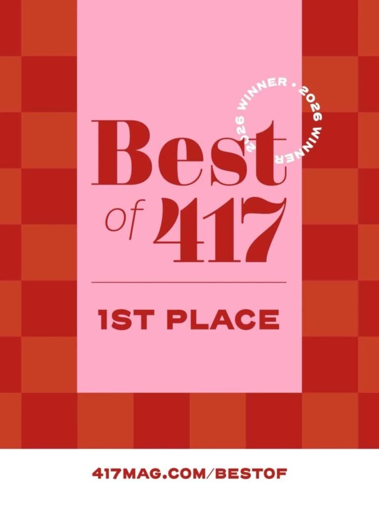 Best of 417 2026 First Place badge from 417 Magazine's reader-voted awards.