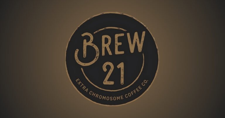 Brew 21 Extra Chromosome Coffee Co. logo, a mission-driven coffee shop on Historic C-Street.