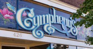 Cymphony's, a vintage clothing and gift shop on Historic C-Street in Springfield, Missouri.