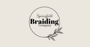 Springfield Braiding Company logo, a hair braiding salon on Historic Commercial Street, Springfield, Missouri.