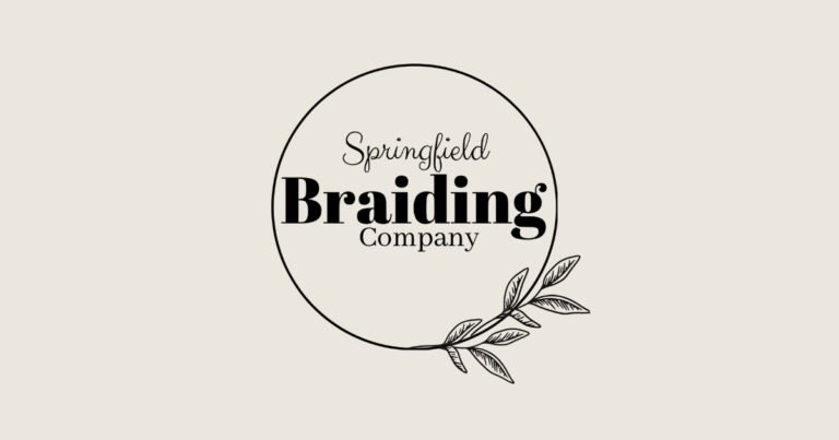 Springfield Braiding Company logo, a hair braiding salon on Historic Commercial Street, Springfield, Missouri.
