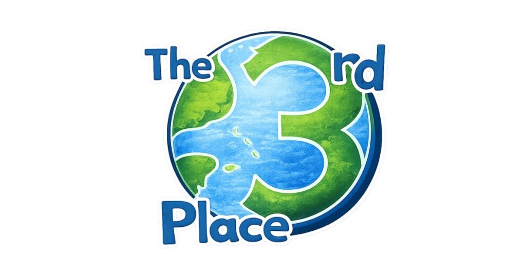 The 3rd Place logo with a globe motif, a community gathering space on Historic C-Street in Springfield, MO.