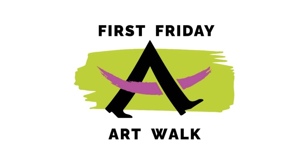 First Friday Art Walk logo for the monthly Historic C-Street art event, Springfield, Missouri.