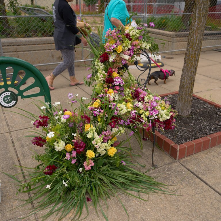 The C-Street Floral Stroll, a one-mile loop of floral arrangements on C-Street in June in Springfield, MO