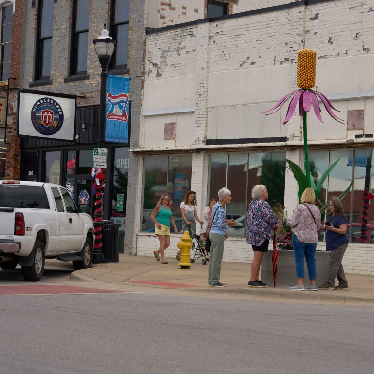 The C-Street Floral Stroll, a one-mile loop of floral arrangements on C-Street in June in Springfield, MO