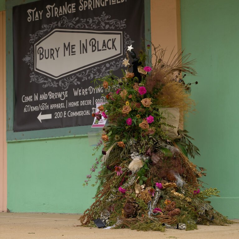 The C-Street Floral Stroll, a one-mile loop of floral arrangements on C-Street in June in Springfield, MO