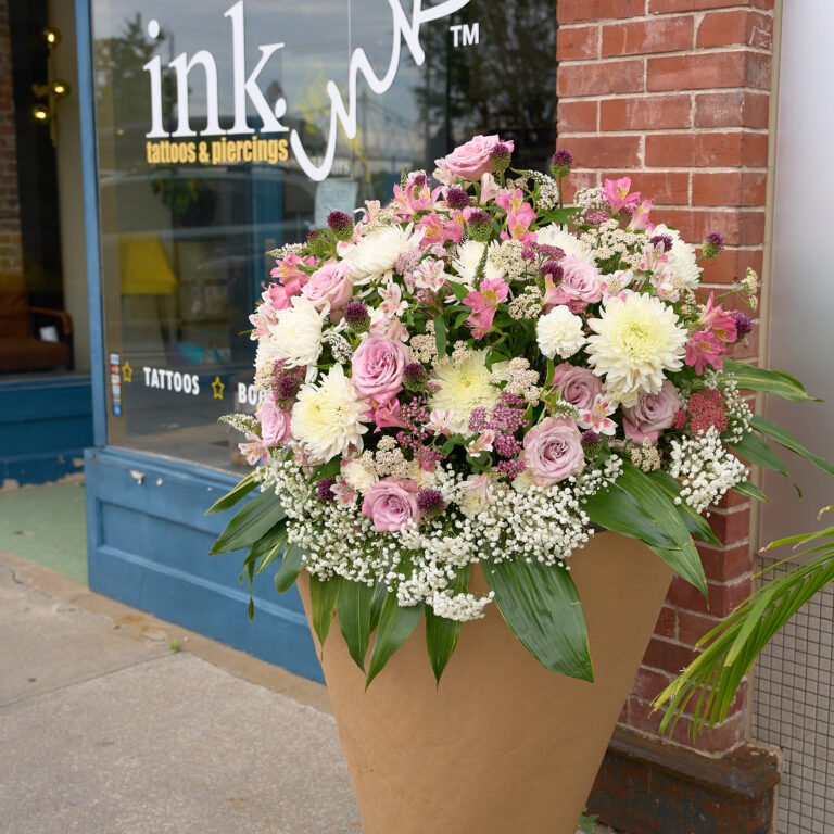 The C-Street Floral Stroll, a one-mile loop of floral arrangements on C-Street in June in Springfield, MO