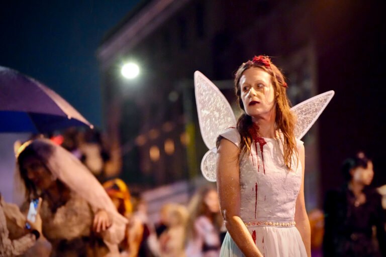 Costumed participants at Thriller on C-Street, a Halloween event on Historic Commercial Street, Springfield, MO