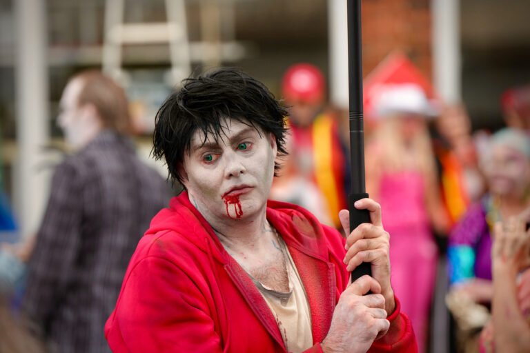 Costumed participants at Thriller on C-Street, a Halloween event on Historic Commercial Street, Springfield, MO