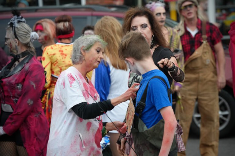 Costumed participants at Thriller on C-Street, a Halloween event on Historic Commercial Street, Springfield, MO