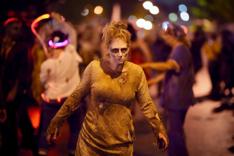 Costumed participants at Thriller on C-Street, a Halloween event on Historic Commercial Street, Springfield, MO