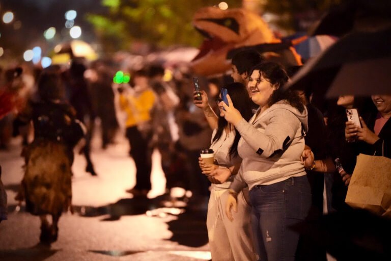 Costumed participants at Thriller on C-Street, a Halloween event on Historic Commercial Street, Springfield, MO