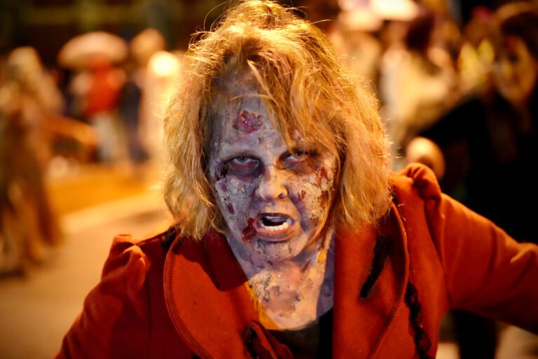 Costumed participants at Thriller on C-Street, a Halloween event on Historic Commercial Street, Springfield, MO