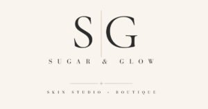 Sugar & Glow Skin Studio and Boutique logo, a skincare studio on Historic C-Street in Springfield, Missouri.